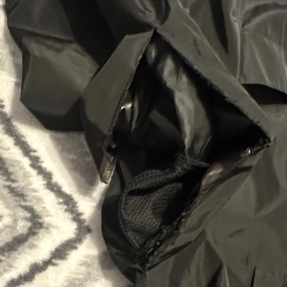 Calvin Klein Black Logo-Trim Hooded Windbreaker - Picture 3 of 4